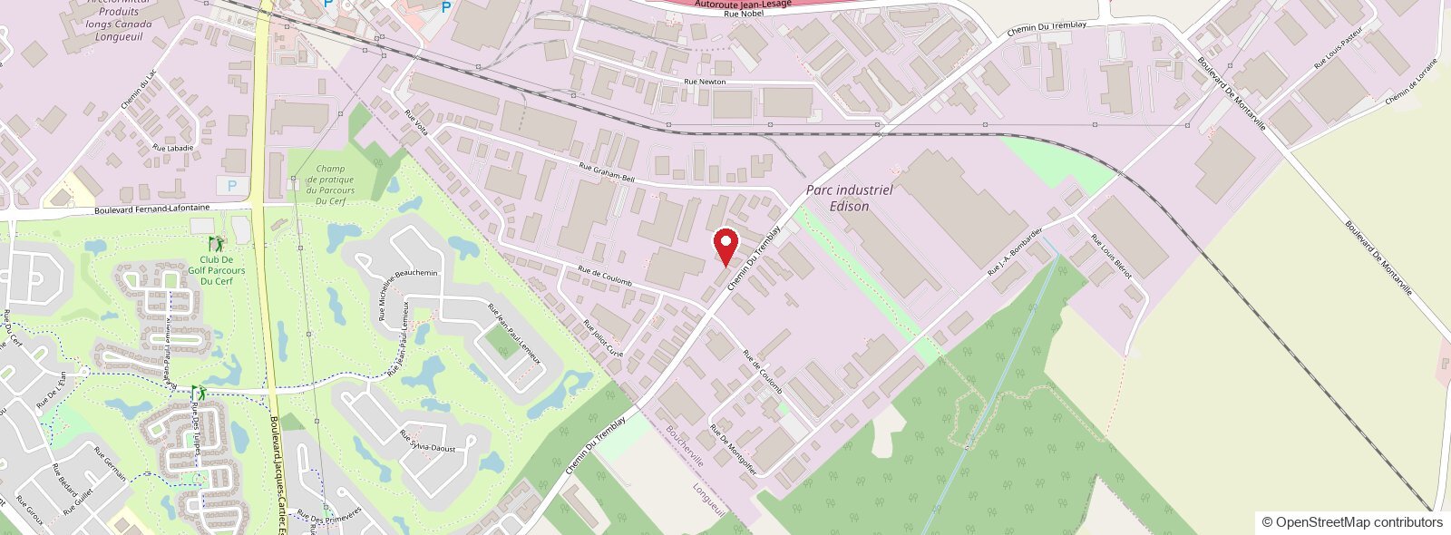 Map: Ernest Hotte Inc., 3-95 chemin du Tremblay, Boucherville